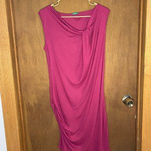 United Colors of Benneton Pink, Asymmetrical Dress - Size M (Never Worn)